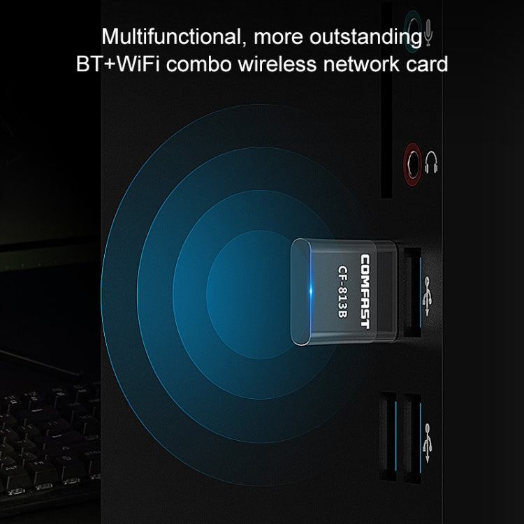 COMFAST CF-813B 650Mbps Dual-band Bluetooth Wifi USB Network Adapter, CF-813B COMFAST CF-813B 650Mbps Dual-band Bluetooth Wifi USB Network Adapter, CF-813B
